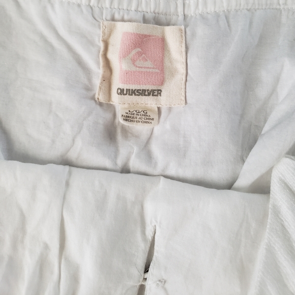 Quiksilver White Textured Top - Picture 3 of 5